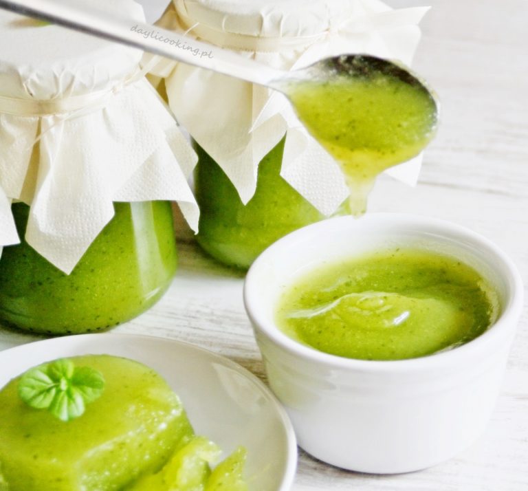 Lekki dżem z cukinii z miętą