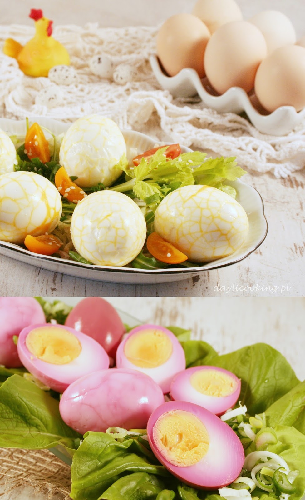 Jak zrobić marmurkowe i marynowane jajka