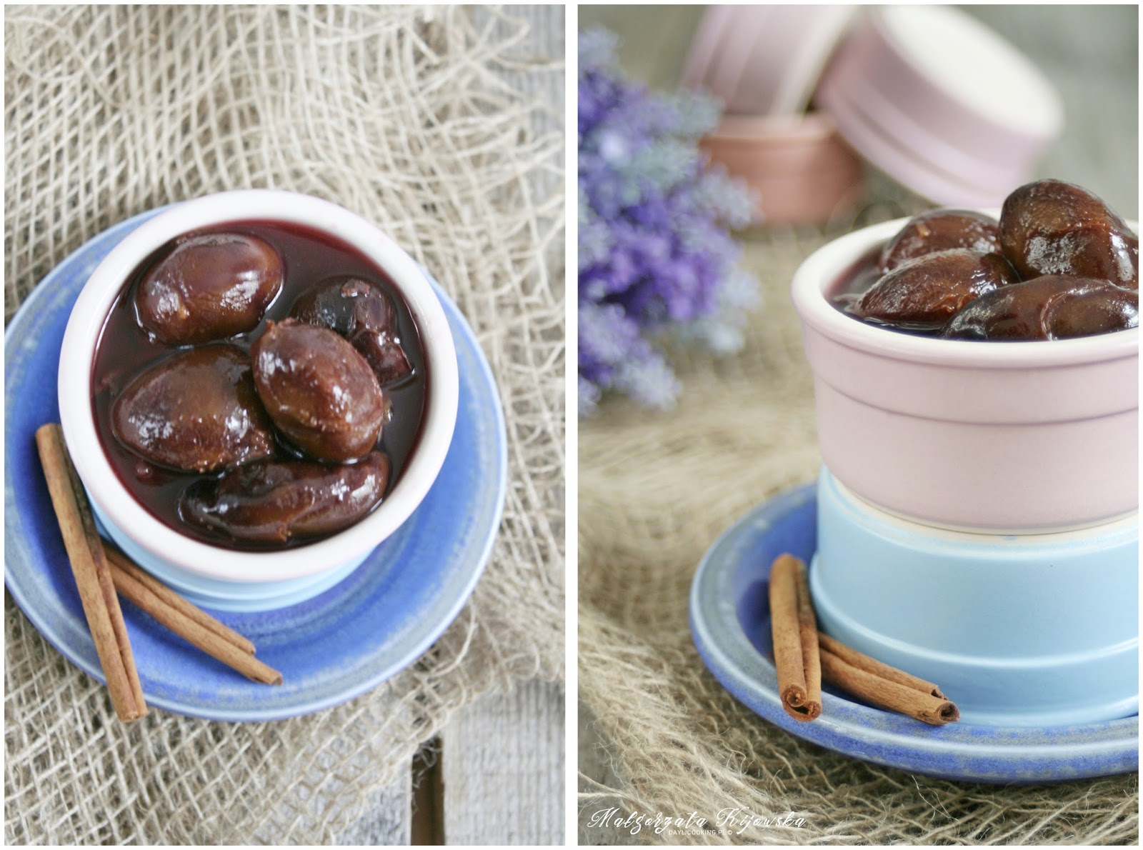 Przepis na konfitury ze śliwek, z dodatkiem octu winnego, rumu i korzennych przypraw