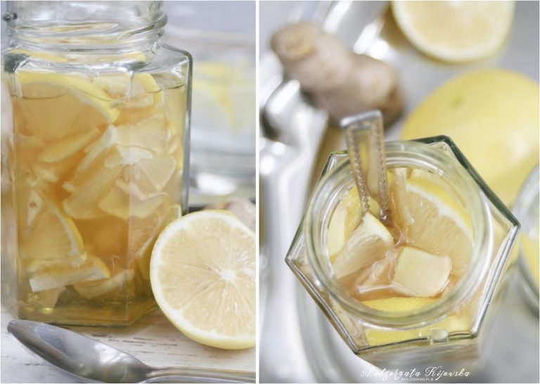 przepis na syrop z miodu, imbiru i cytryny
