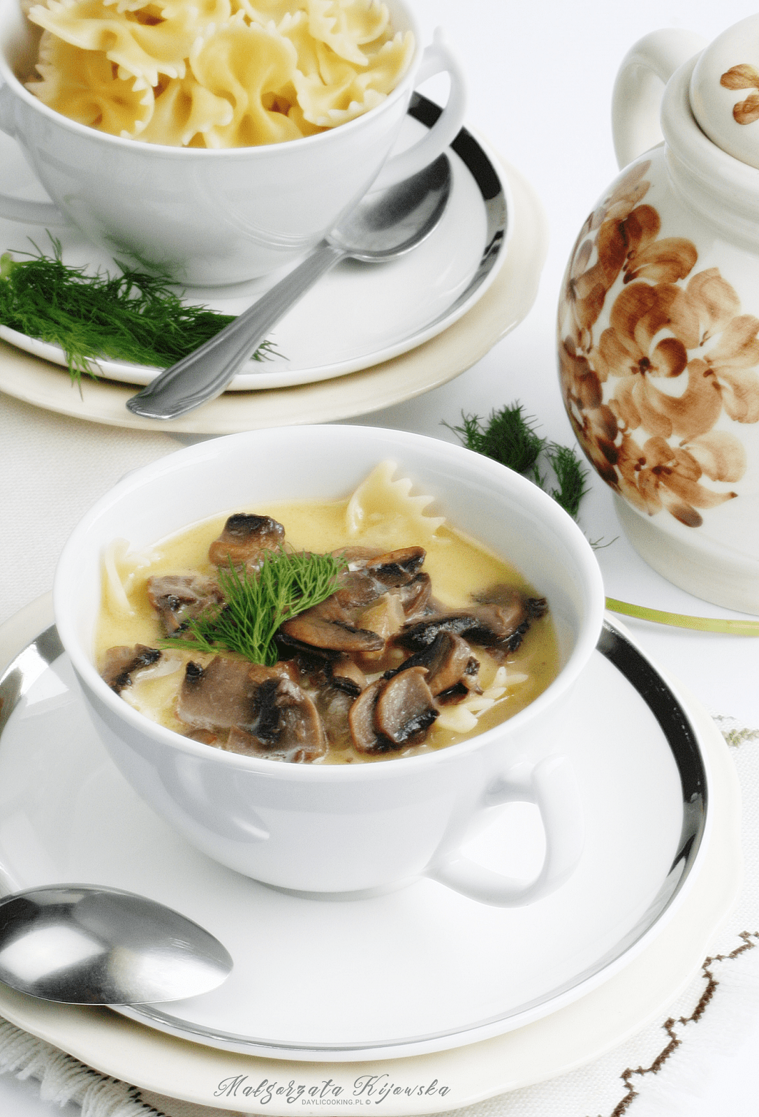 zupa pieczarkowa na maśle