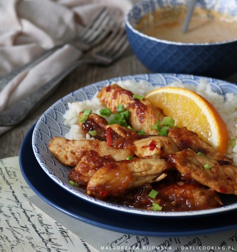 Skrzydełka w marynacie z soku pomarańczowego
