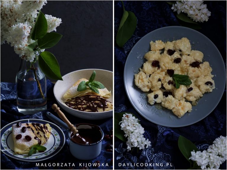Przepis na twarożek z żurawiną: do naleśników z sosem czekoladowym i na kluseczki z masłem