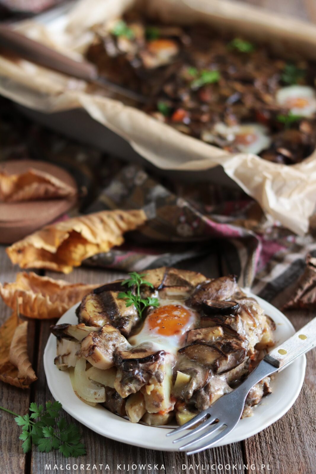 Przepis na zapiekankę z ziemniaków i grzybów