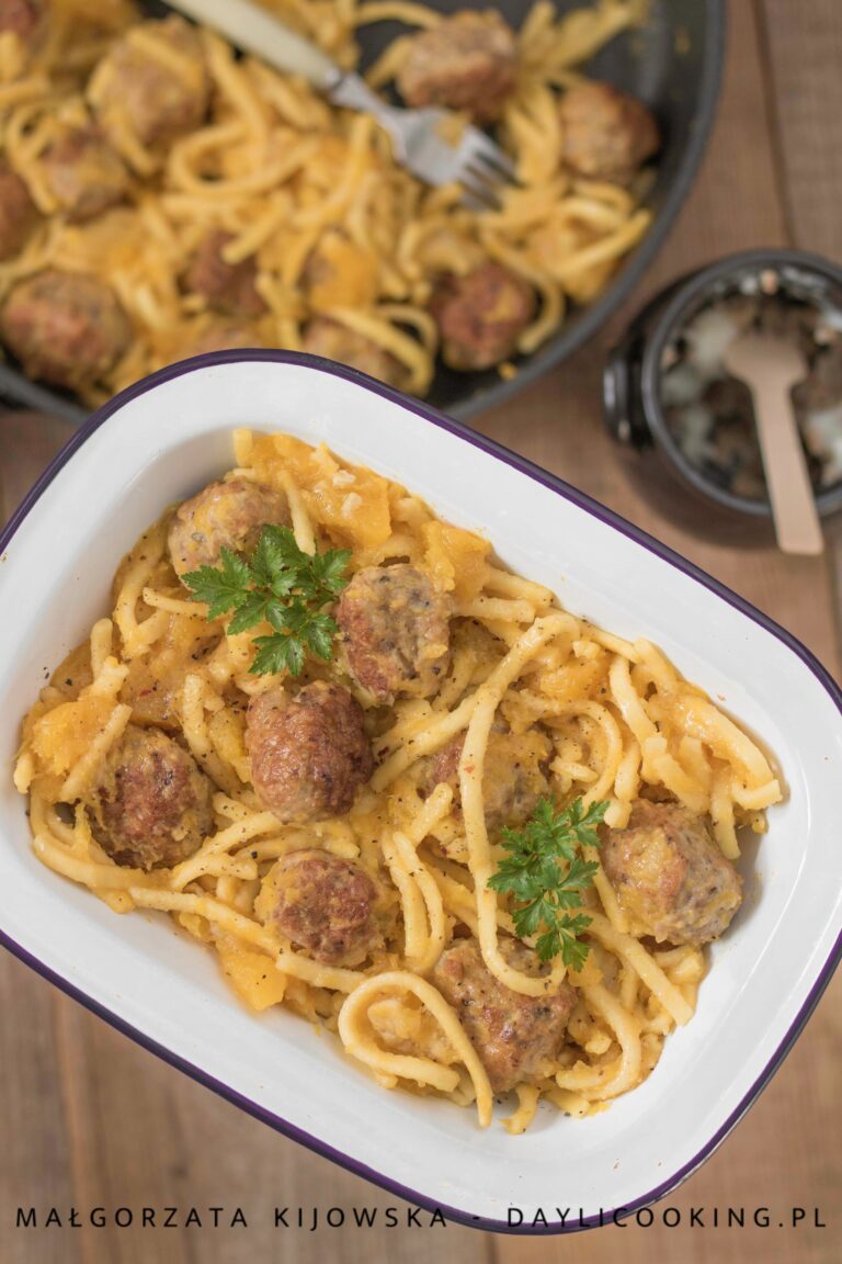 klopsiki w sosie dyniowym